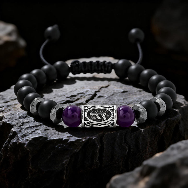 WorldNorse Viking Runen Stärke Kristallperlenarmband - Amethyst - image 3