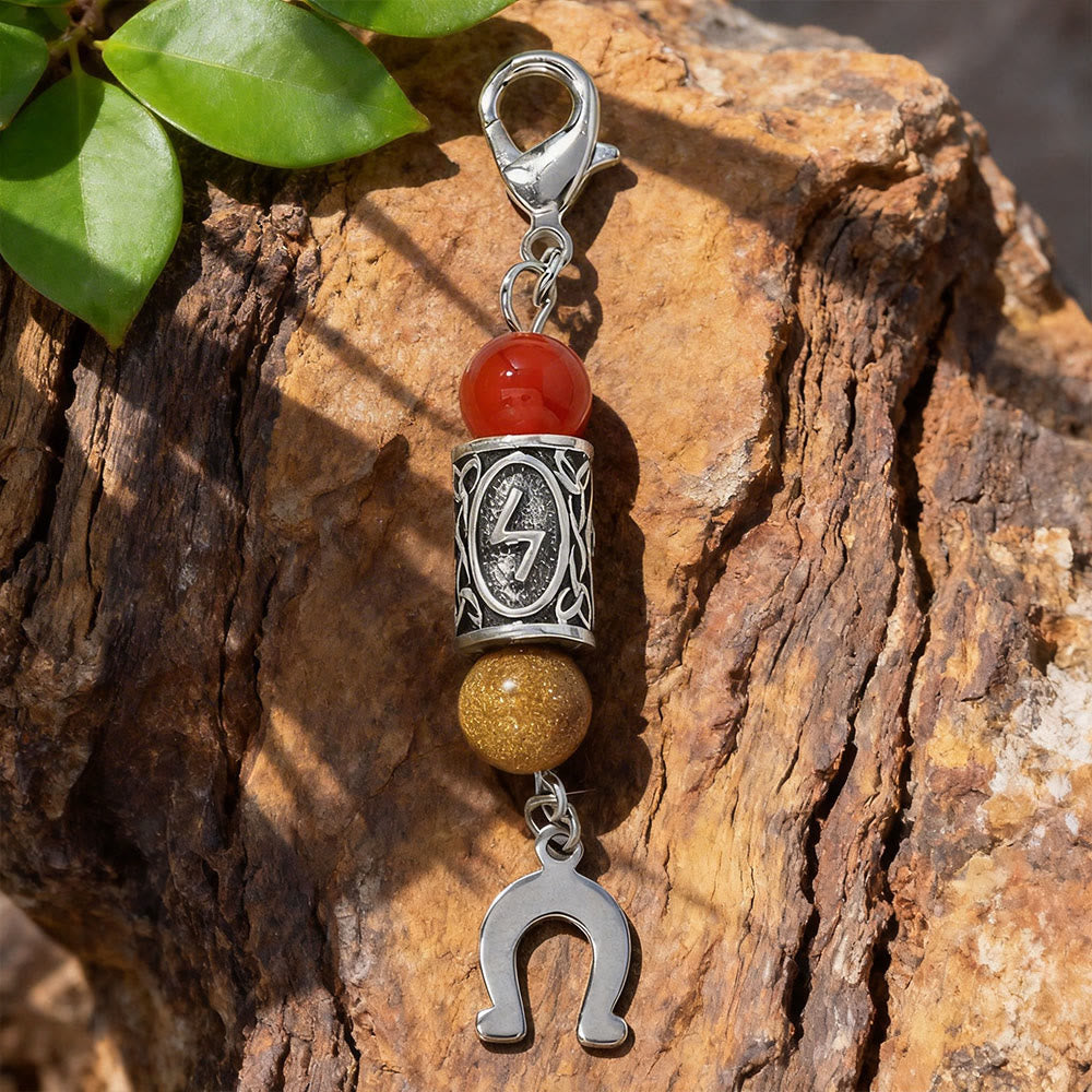 WorldNorse Nordischer Rune -Talisman-Schlüsselanhänger - A - image 1