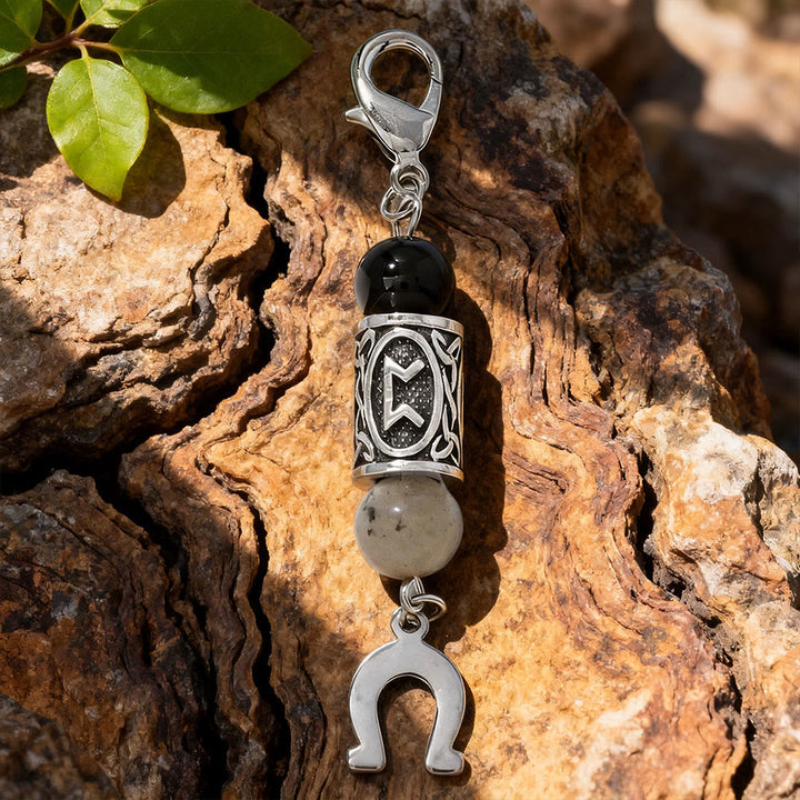WorldNorse Nordischer Rune -Talisman-Schlüsselanhänger - Q - image 17
