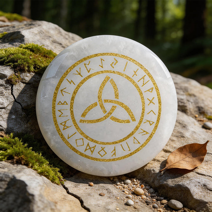 WorldNorse Triquetra Ewige Rune Kristalldekor - Klarer Quarz - image 6