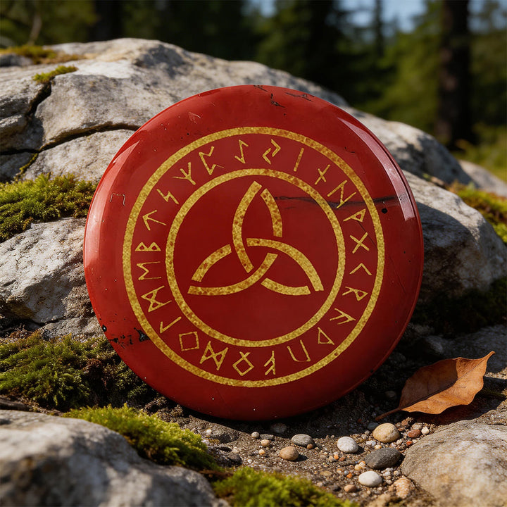 WorldNorse Triquetra Ewige Rune Kristalldekor - Roter Jaspis - image 7
