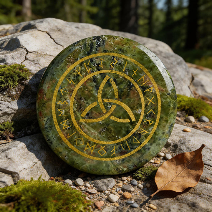 WorldNorse Triquetra Ewige Rune Kristalldekor - Unakit - image 13