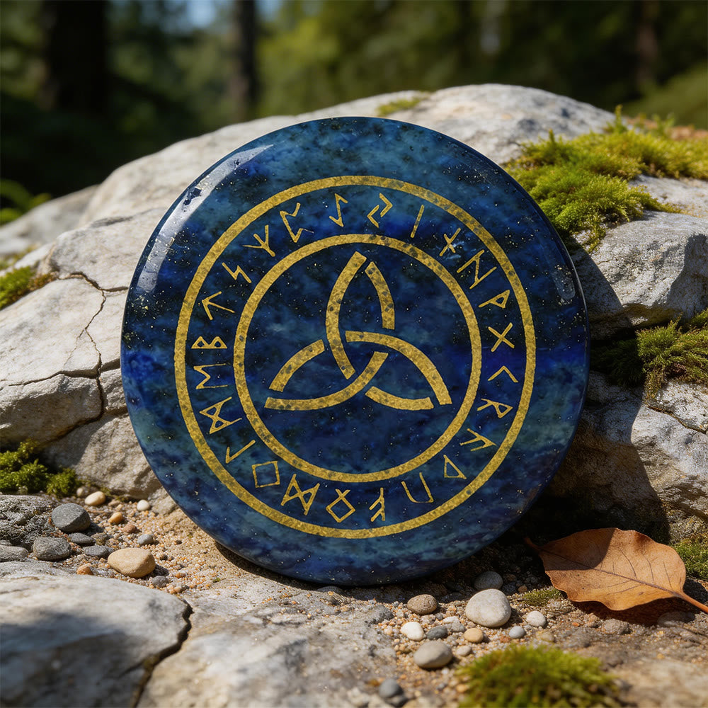 WorldNorse Triquetra Ewige Rune Kristalldekor - Lapislazuli - image 10