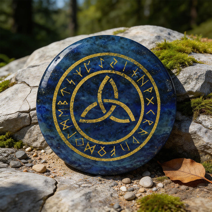 WorldNorse Triquetra Ewige Rune Kristalldekor - Lapislazuli - image 10