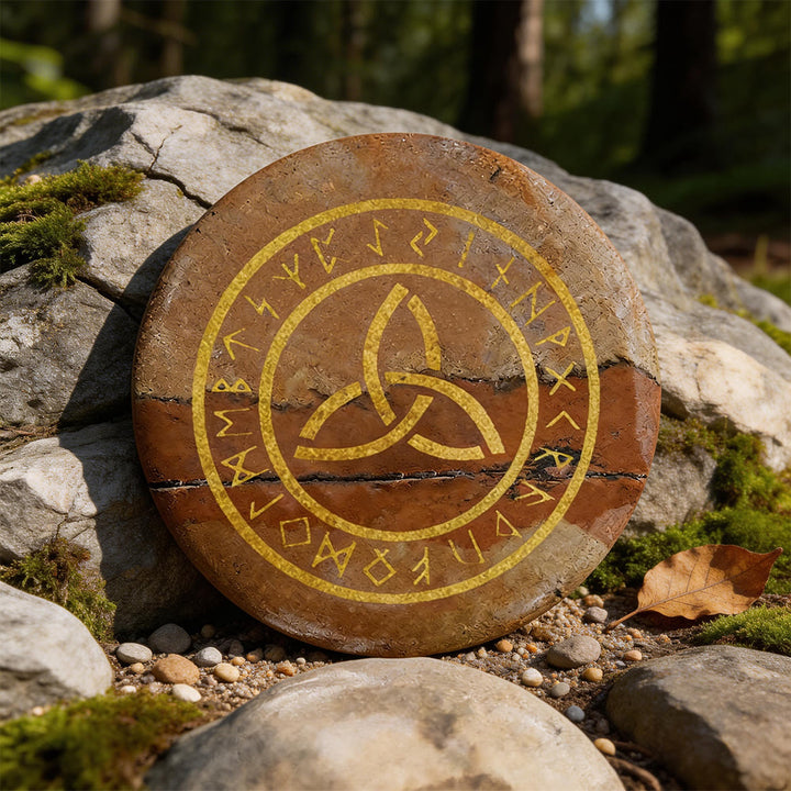 WorldNorse Triquetra Ewige Rune Kristalldekor - Bildjaspis - image 12