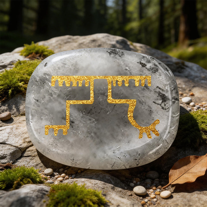 WorldNorse Gapaldur Widerstandsfähiger Triumph Rune Kristall Dekor - Labradorit - image 16