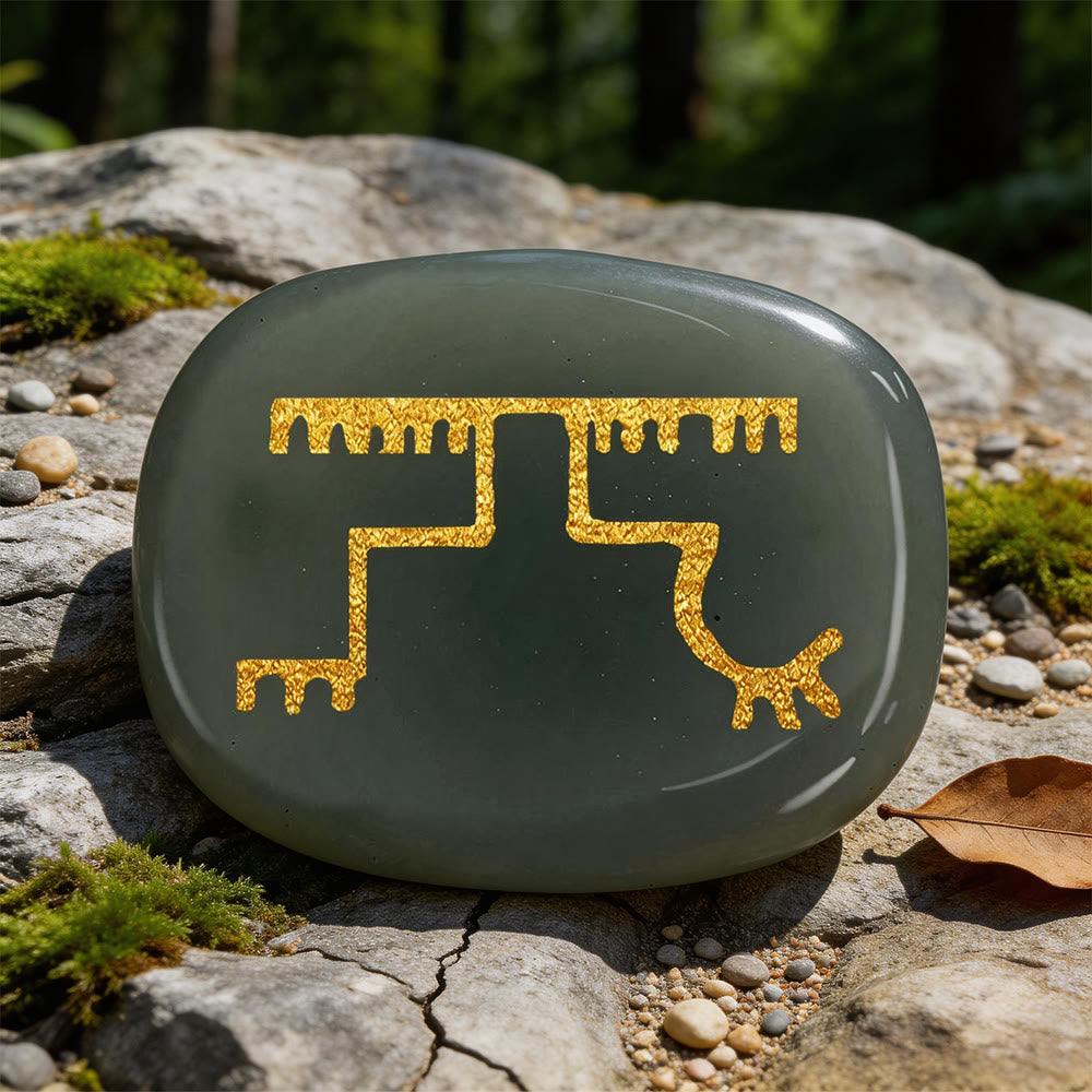 WorldNorse Gapaldur Widerstandsfähiger Triumph Rune Kristall Dekor - Indischer Achat - image 15