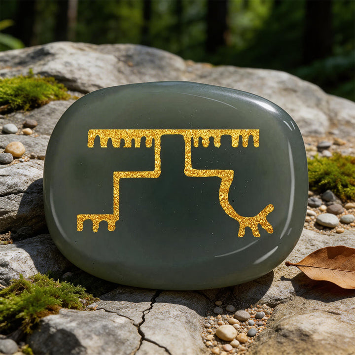 WorldNorse Gapaldur Widerstandsfähiger Triumph Rune Kristall Dekor - Indischer Achat - image 15