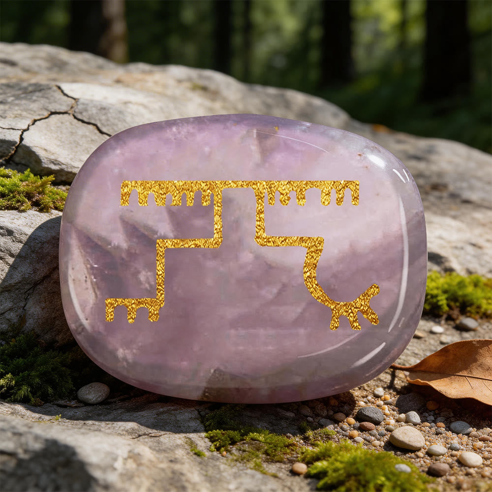 WorldNorse Gapaldur Widerstandsfähiger Triumph Rune Kristall Dekor - Amethyst - image 9