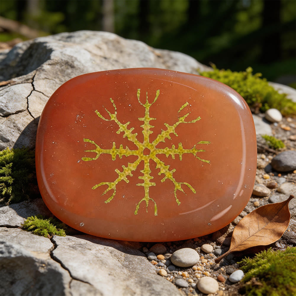 WorldNorse Helm der Ehrfurcht Mut Schutz Rune Dekor - Roter Aventurin - image 6