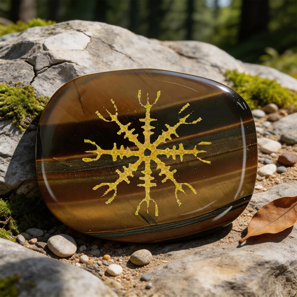 WorldNorse Helm der Ehrfurcht Mut Schutz Rune Dekor - Tigerauge - image 14