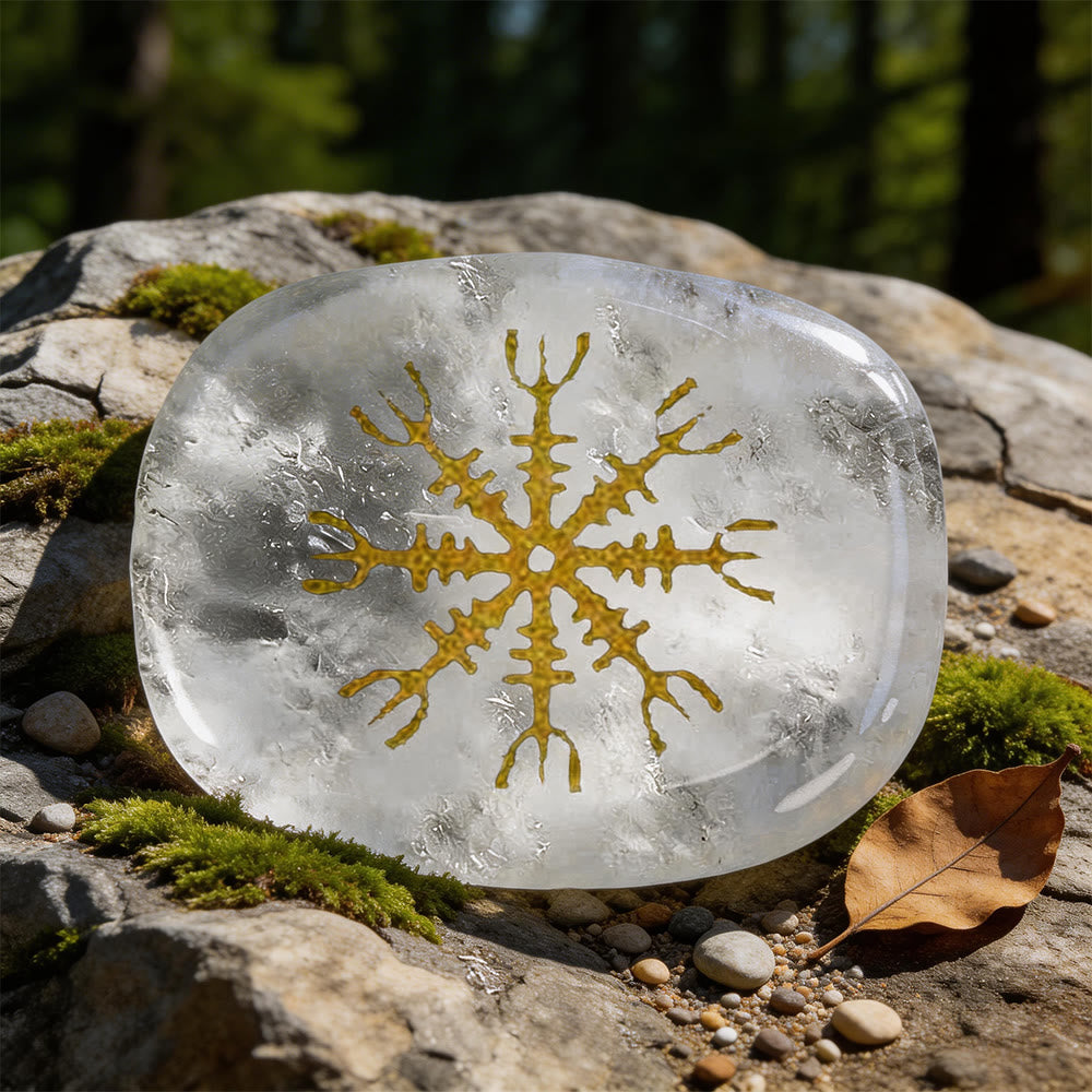 WorldNorse Helm der Ehrfurcht Mut Schutz Rune Dekor - Klarer Quarz - image 5