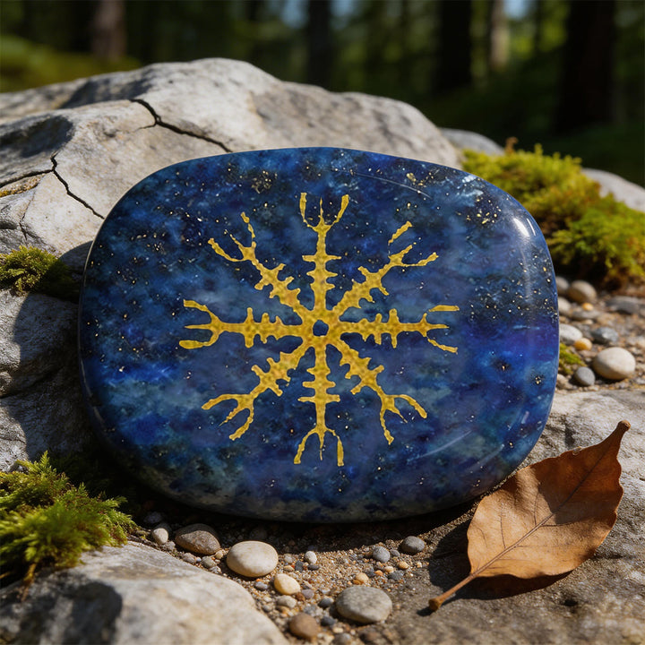 WorldNorse Helm der Ehrfurcht Mut Schutz Rune Dekor - Lapislazuli - image 8