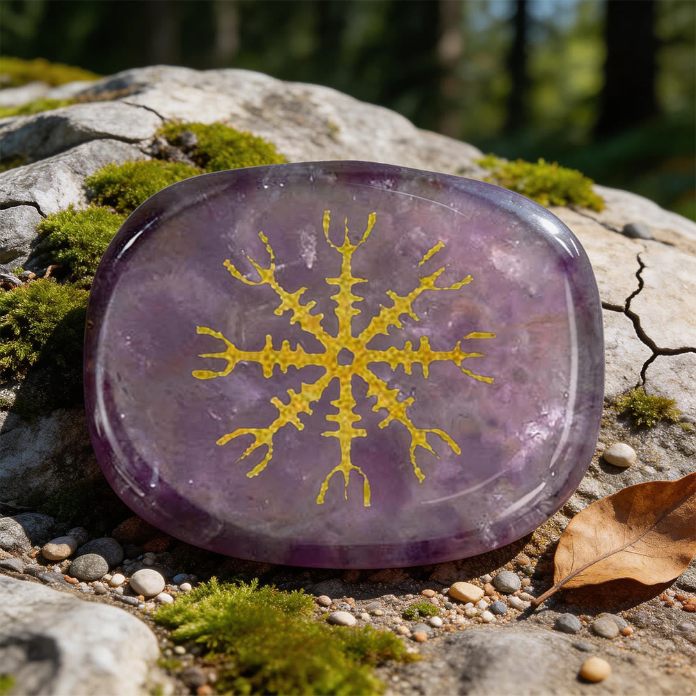 WorldNorse Helm der Ehrfurcht Mut Schutz Rune Dekor - Amethyst - image 9
