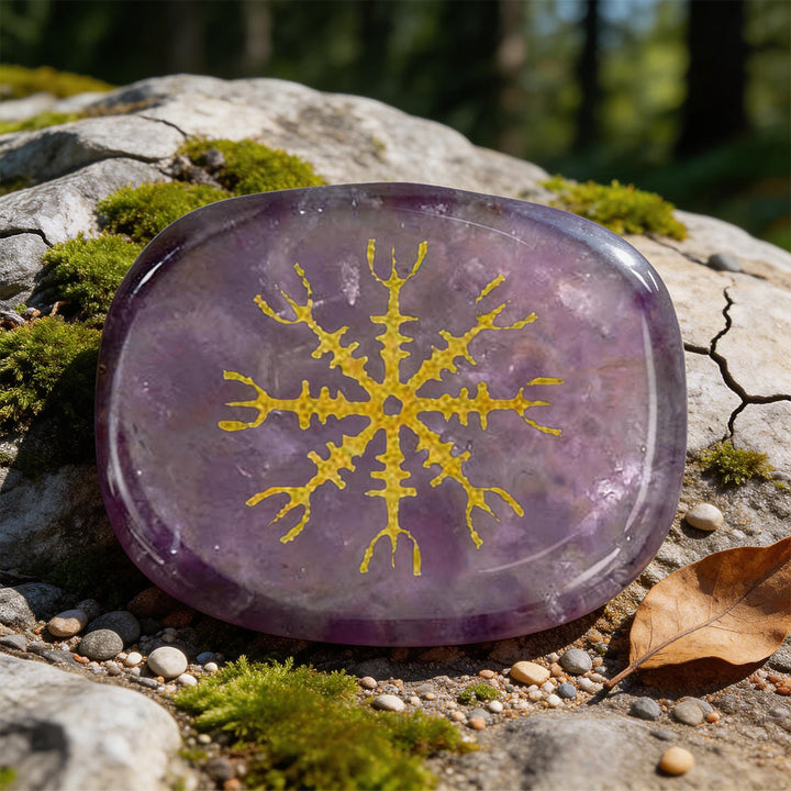 WorldNorse Helm der Ehrfurcht Mut Schutz Rune Dekor - Amethyst - image 9
