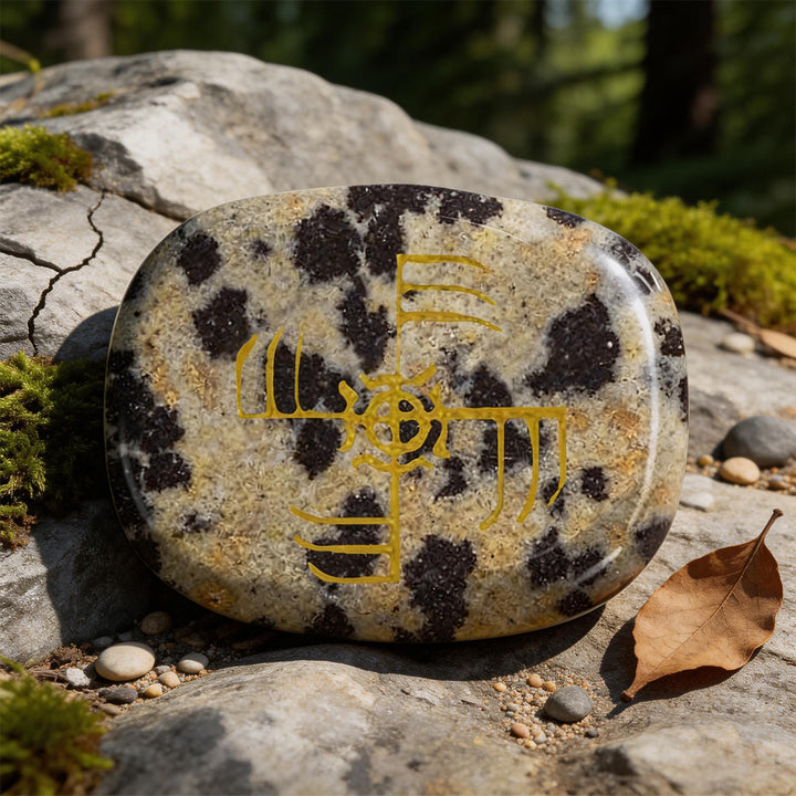 WorldNorse Ginfaxi Krieger Rune Kristall-Dekor - Dalmatiner-Jaspis - image 11