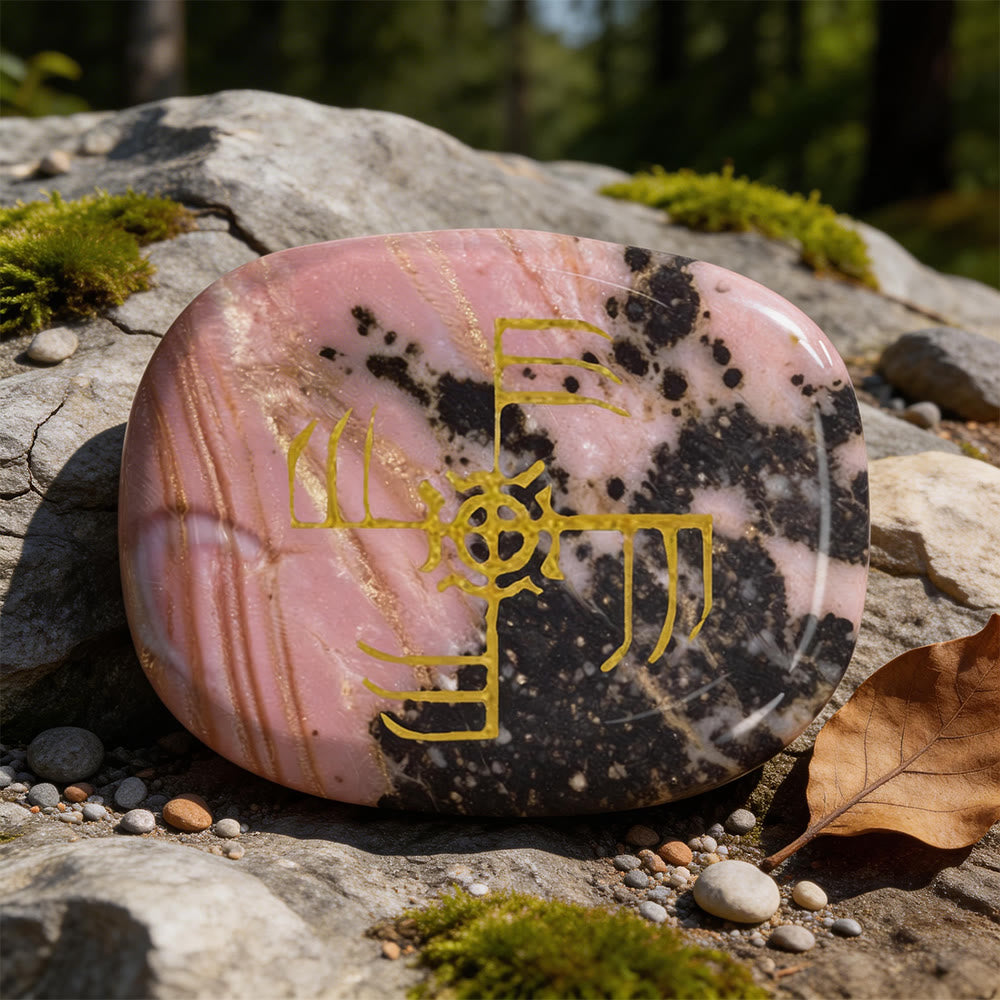 WorldNorse Ginfaxi Krieger Rune Kristall-Dekor - Rhodochrosit - image 12