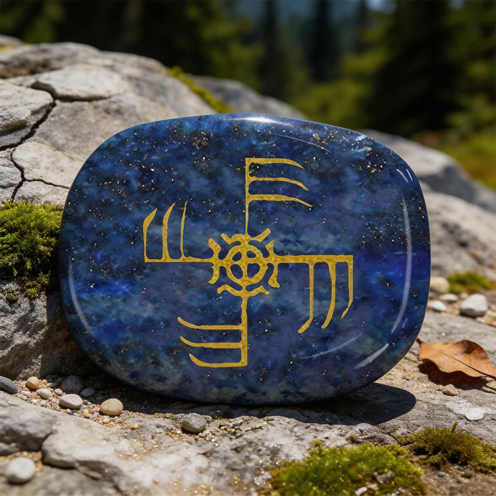 WorldNorse Ginfaxi Krieger Rune Kristall-Dekor - Lapislazuli - image 8