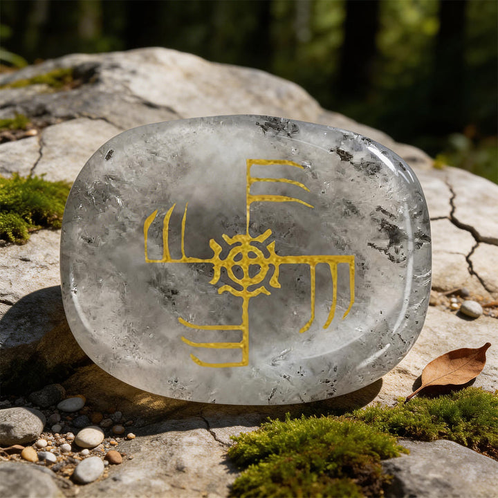 WorldNorse Ginfaxi Krieger Rune Kristall-Dekor - Labradorit - image 16