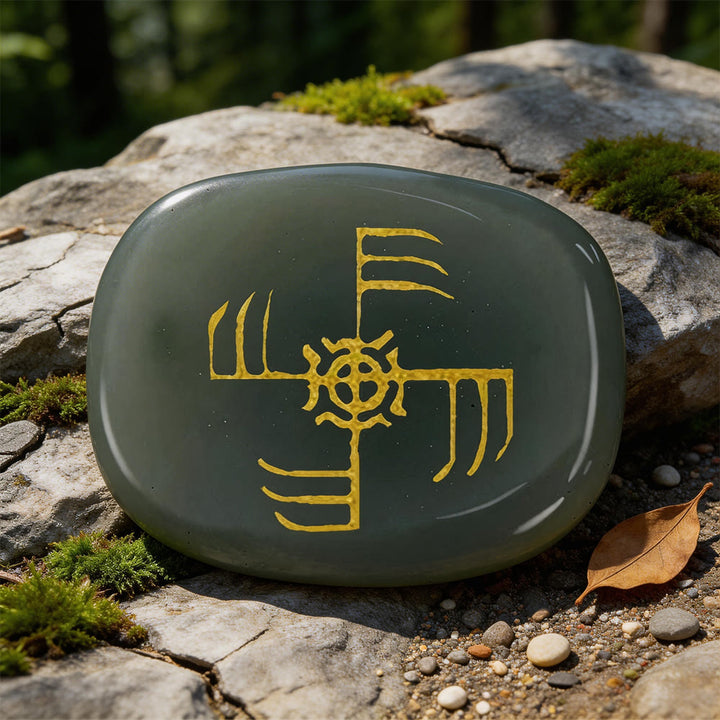 WorldNorse Ginfaxi Krieger Rune Kristall-Dekor - Indischer Achat - image 15