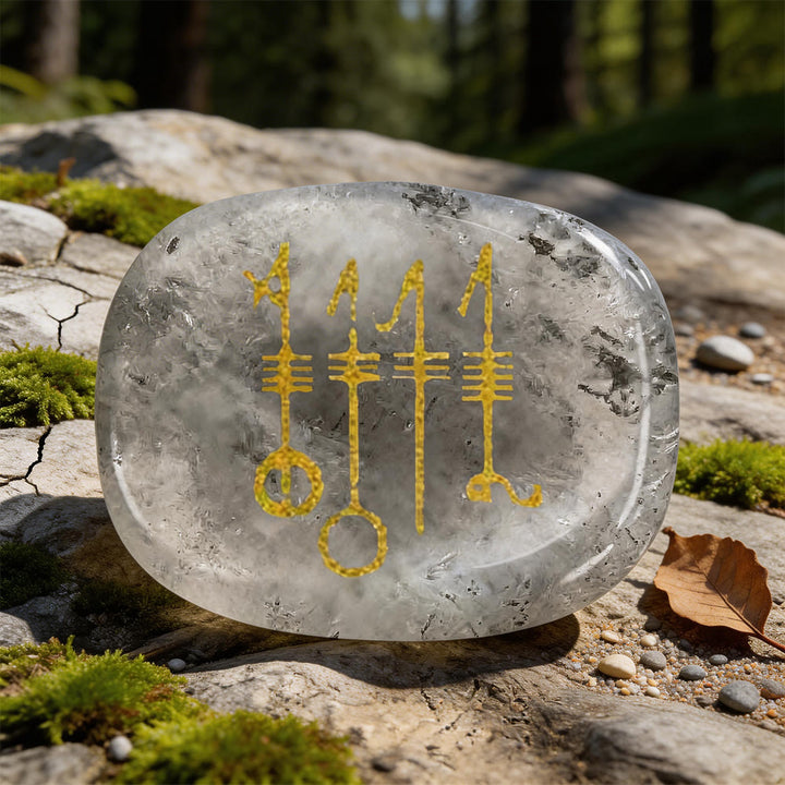 WorldNorse Viking Svefnthorn Restful Peace Rune Crystal Decor - Labradorit - image 16