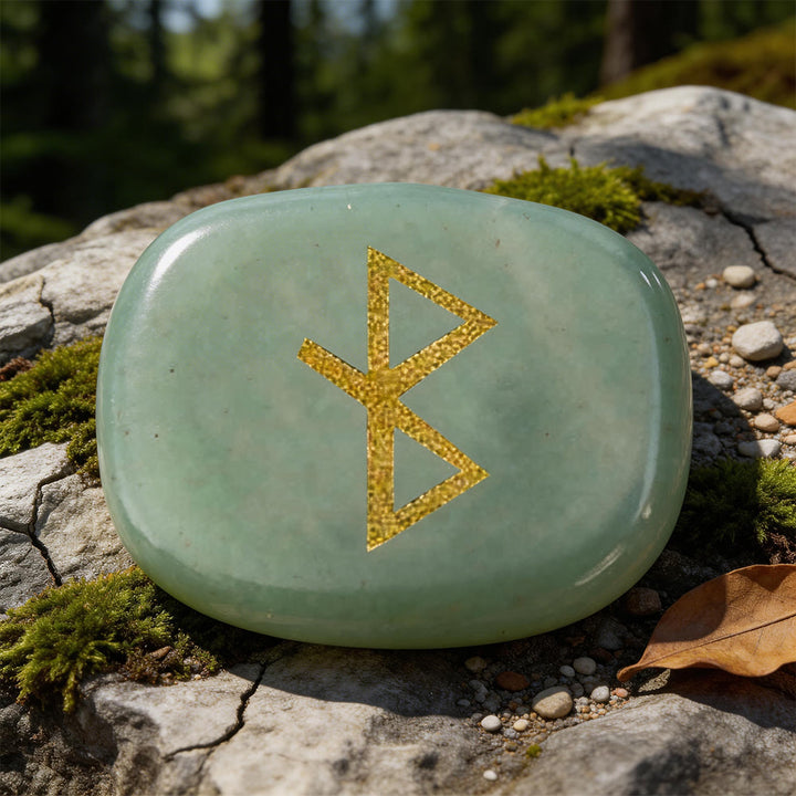 WorldNorse Heilungs- Rune Vitalitätskristall-Dekor - Grüner Aventurin - image 1