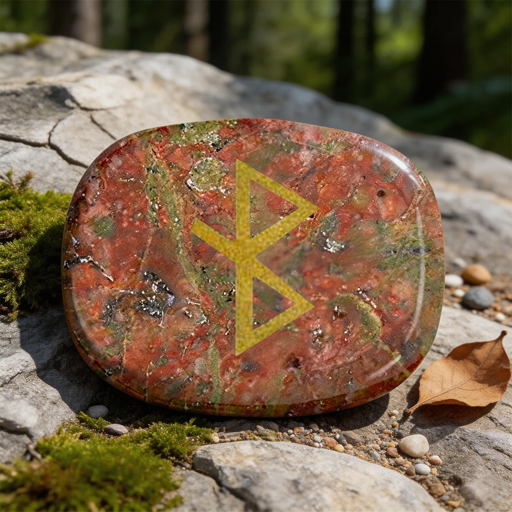 WorldNorse Heilungs- Rune Vitalitätskristall-Dekor - Unakit - image 10
