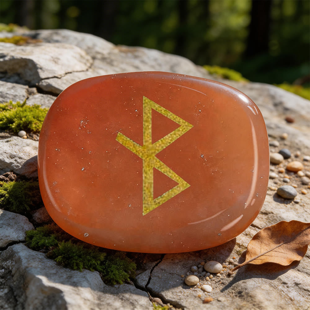 WorldNorse Heilungs- Rune Vitalitätskristall-Dekor - Roter Aventurin - image 6