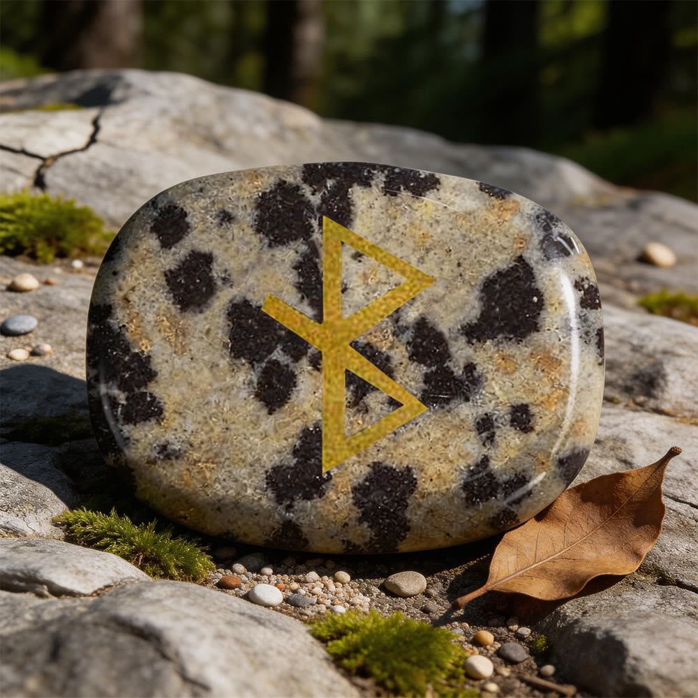 WorldNorse Heilungs- Rune Vitalitätskristall-Dekor - Dalmatiner-Jaspis - image 11