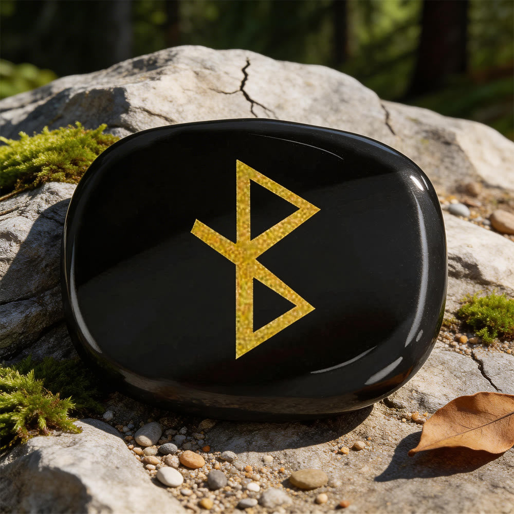 WorldNorse Heilungs- Rune Vitalitätskristall-Dekor - Schwarzer Obsidian - image 7