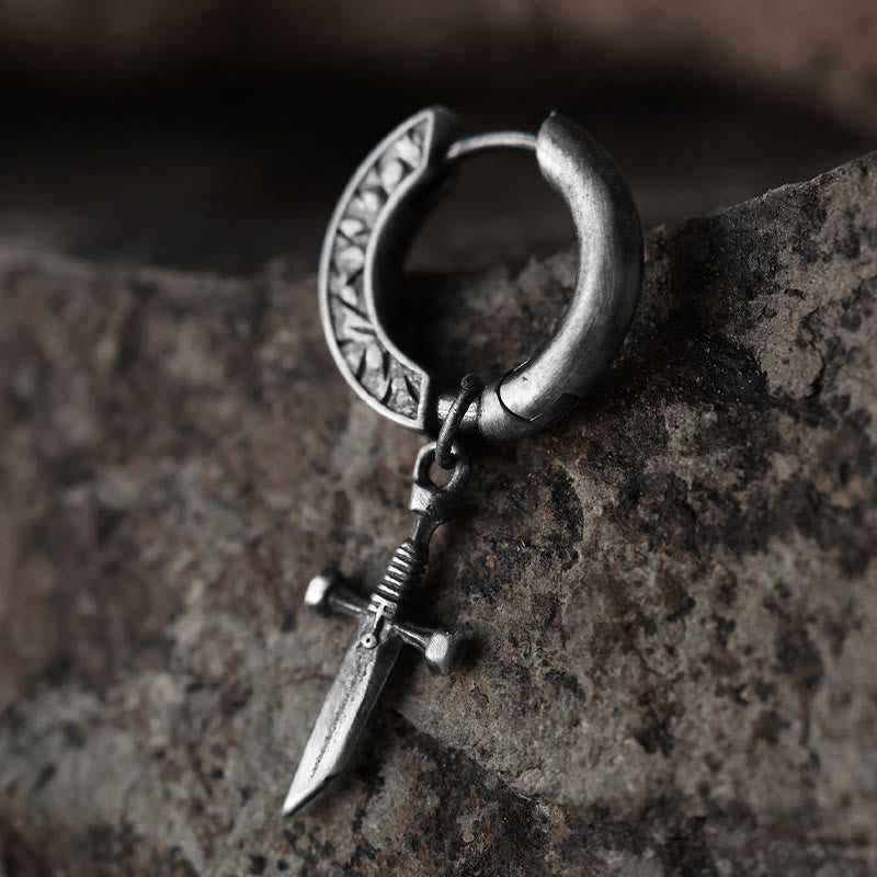 WorldNorse Handgefertigte Wikingerschwert-Ohrhänger aus 925er Silber - image 4