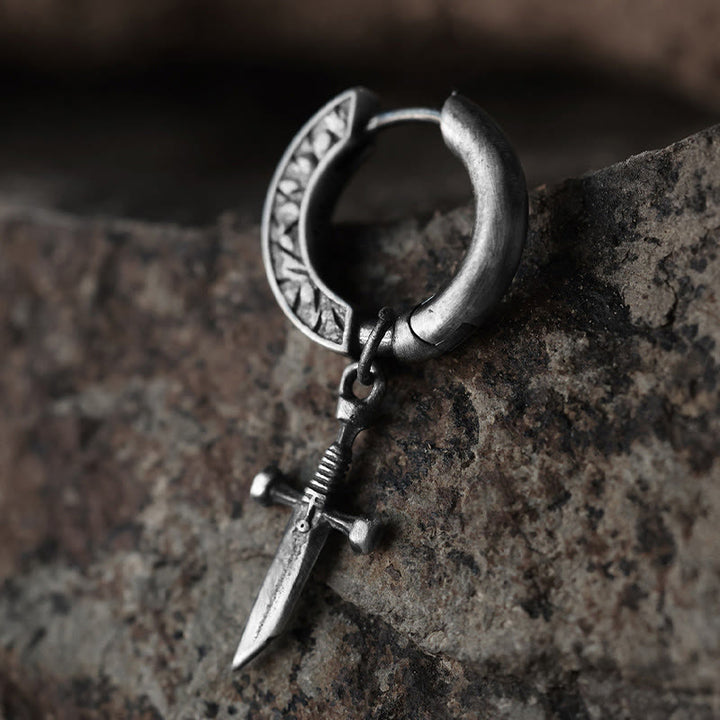 WorldNorse Handgefertigte Wikingerschwert-Ohrhänger aus 925er Silber - image 4
