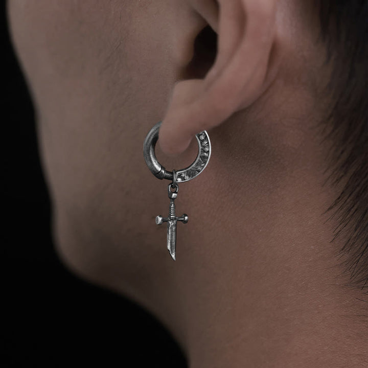 WorldNorse Handgefertigte Wikingerschwert-Ohrhänger aus 925er Silber - image 7