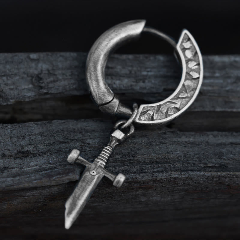 WorldNorse Handgefertigte Wikingerschwert-Ohrhänger aus 925er Silber - image 5