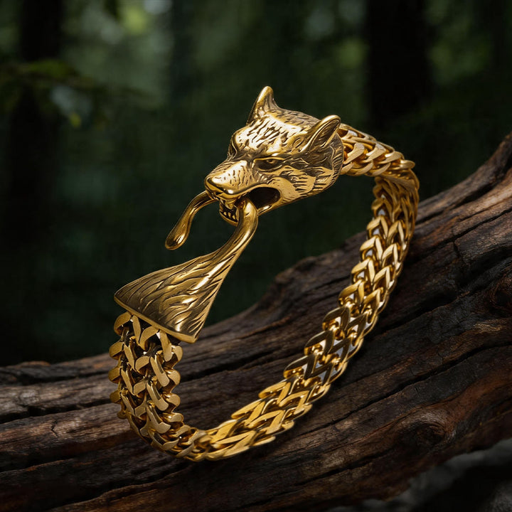 WorldNorse Nordisches Wikingeramulett Odins Wolf - Gold - 23 cm - image 4