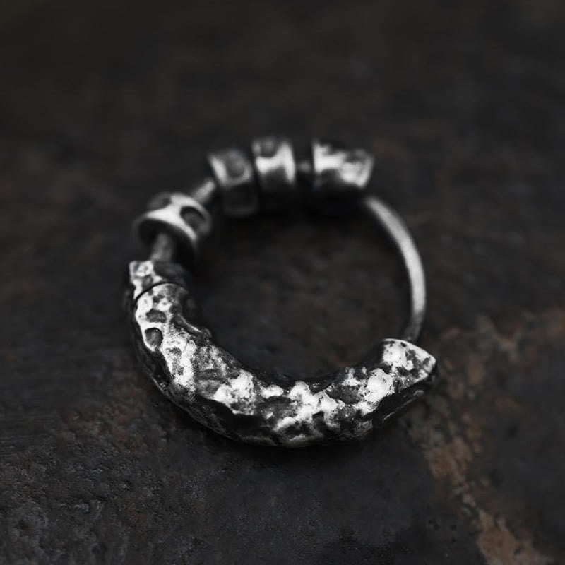 WorldNorse Handgefertigte Ohrringe aus 999er Silber, gehämmert und robust - image 4