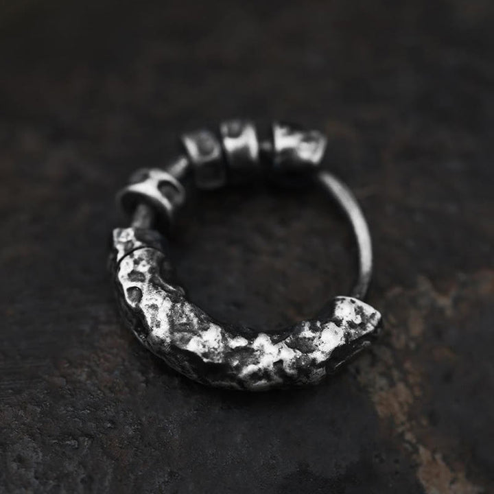 WorldNorse Handgefertigte Ohrringe aus 999er Silber, gehämmert und robust - image 4