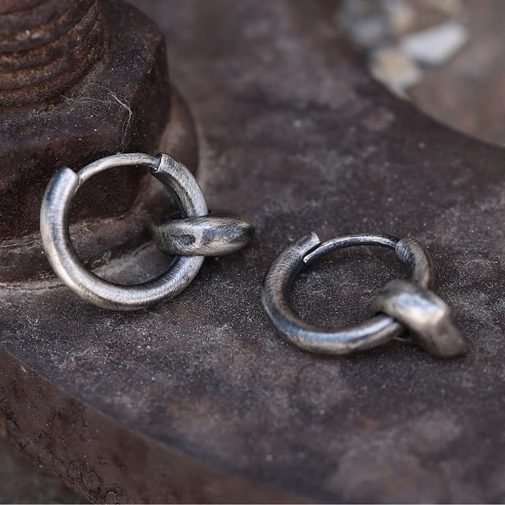 WorldNorse Handgefertigte Vintage-Ohrringe aus 925er Sterlingsilber - Ein Paar - image 0