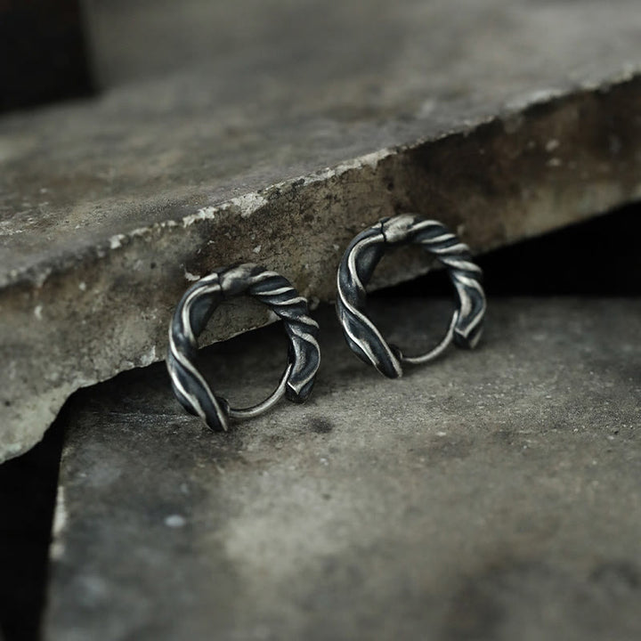 WorldNorse Handgefertigte 925er Silber Möbius Eternal Twist Ohrringe - image 4