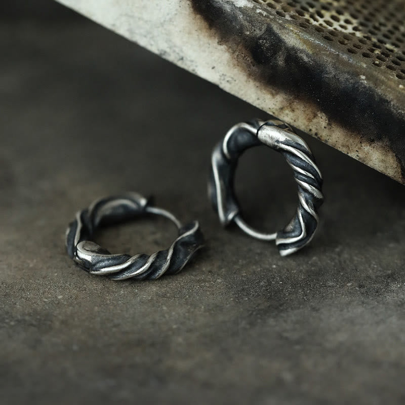 WorldNorse Handgefertigte 925er Silber Möbius Eternal Twist Ohrringe - image 5