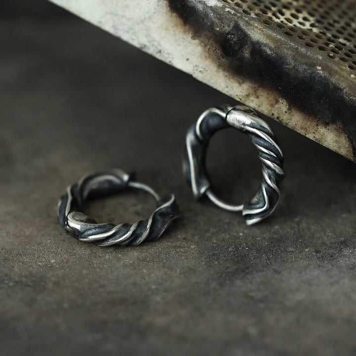 WorldNorse Handgefertigte 925er Silber Möbius Eternal Twist Ohrringe - image 5