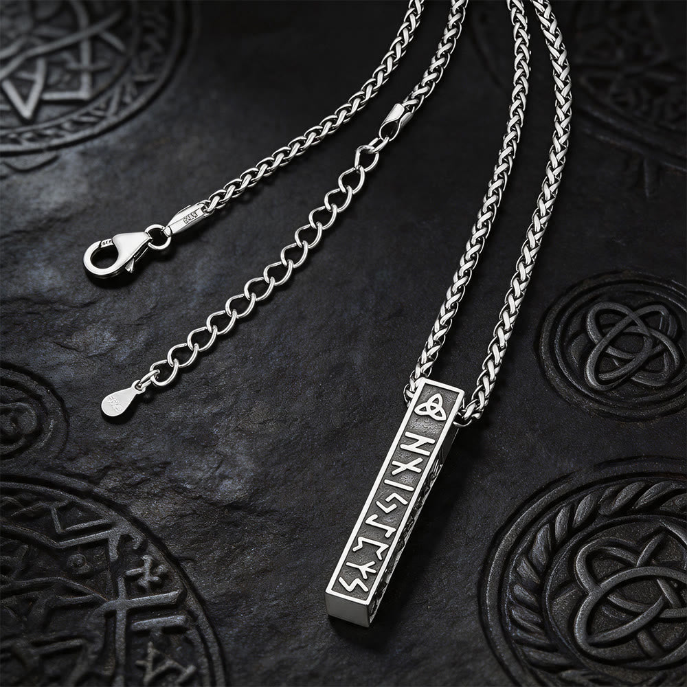 WorldNorse Viking Rune Vertical Bar Amulett Halskette - image 9