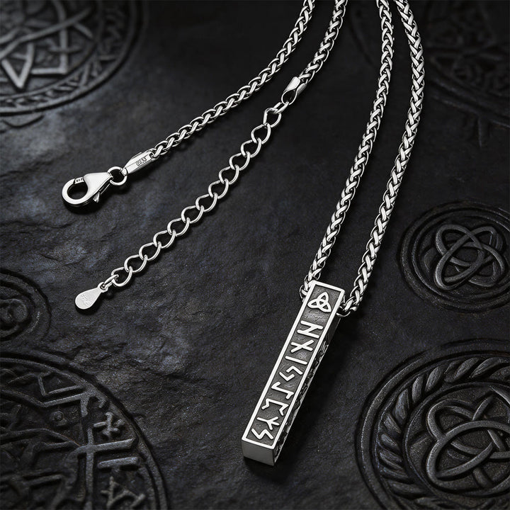 WorldNorse Viking Rune Vertical Bar Amulett Halskette - image 9