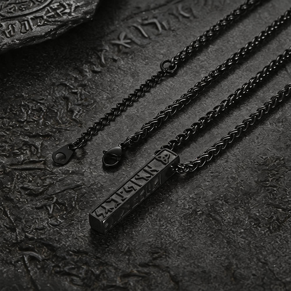 WorldNorse Viking Rune Vertical Bar Amulett Halskette - image 3