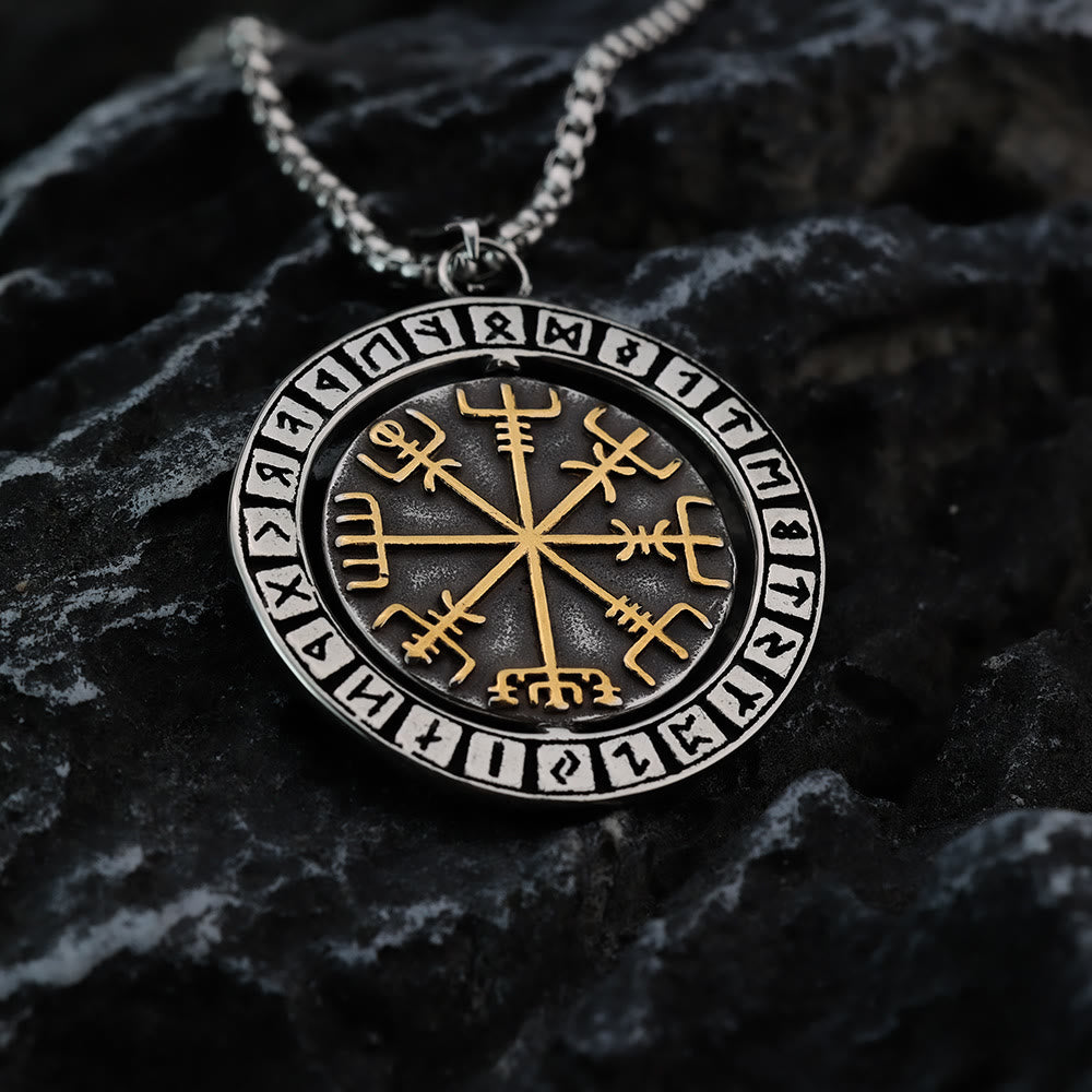WorldNorse Doppelseitige Halskette mit Keltischer Knoten , Rune Valknut -Spinner - image 7