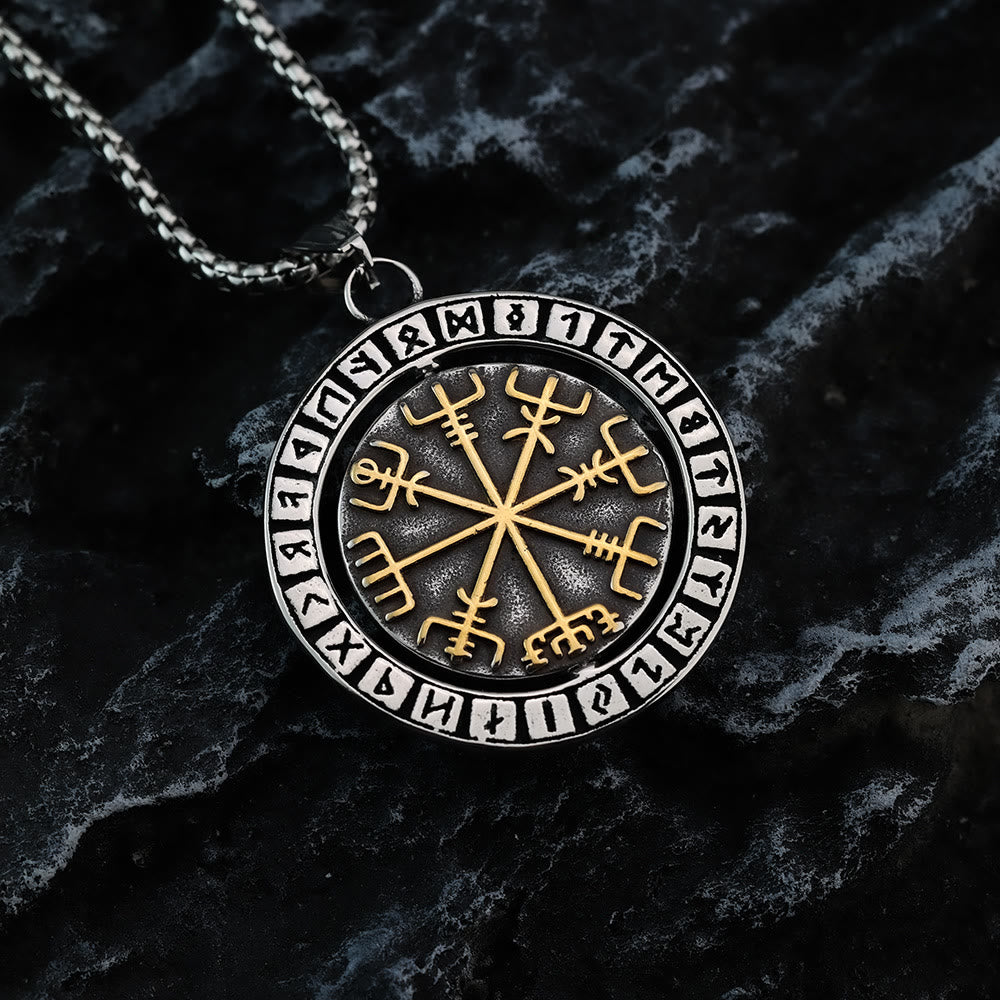 WorldNorse Doppelseitige Halskette mit Keltischer Knoten , Rune Valknut -Spinner - image 6
