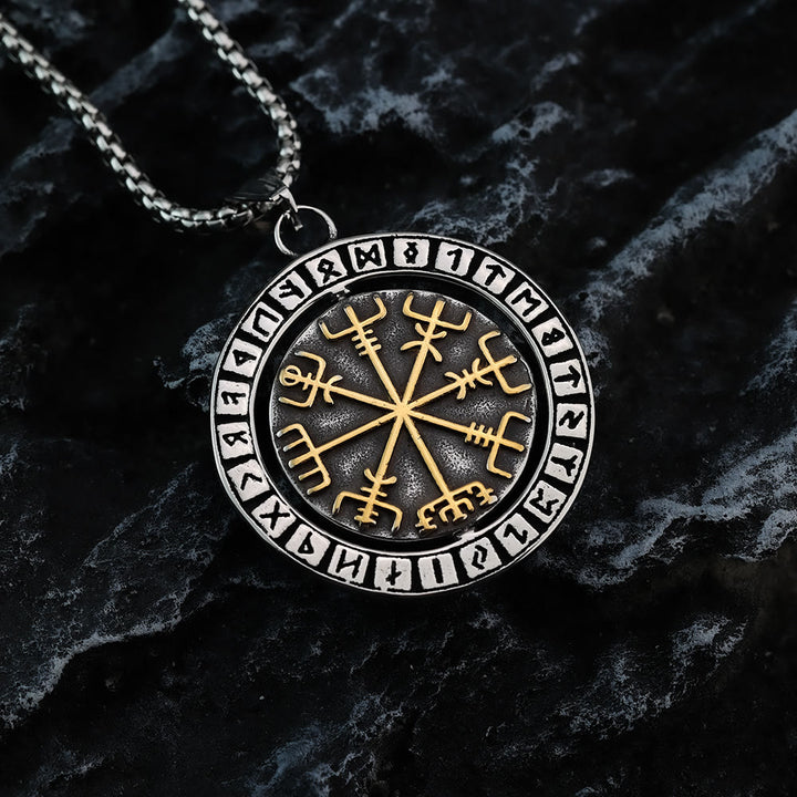 WorldNorse Doppelseitige Halskette mit Keltischer Knoten , Rune Valknut -Spinner - image 6