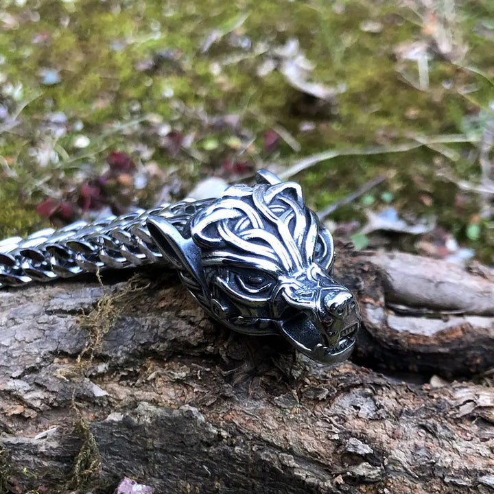 WorldNorse Fenrir Wolf Geflochtenes Ketten-Kriegerarmband - image 4