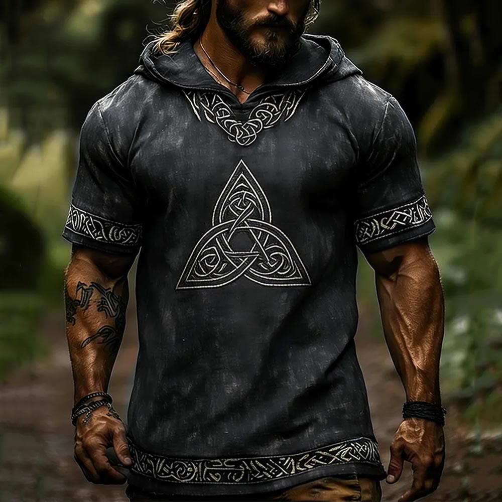 WorldNorse Wikinger- Triquetra mit Keltischer Knoten und Kapuze - US/UK/AU50, EU60 (5XL) - image 0