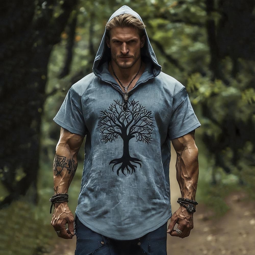 WorldNorse Baum des Lebens -Motiv im nordischen Stil - US/UK/AU50, EU60 (5XL) - image 0